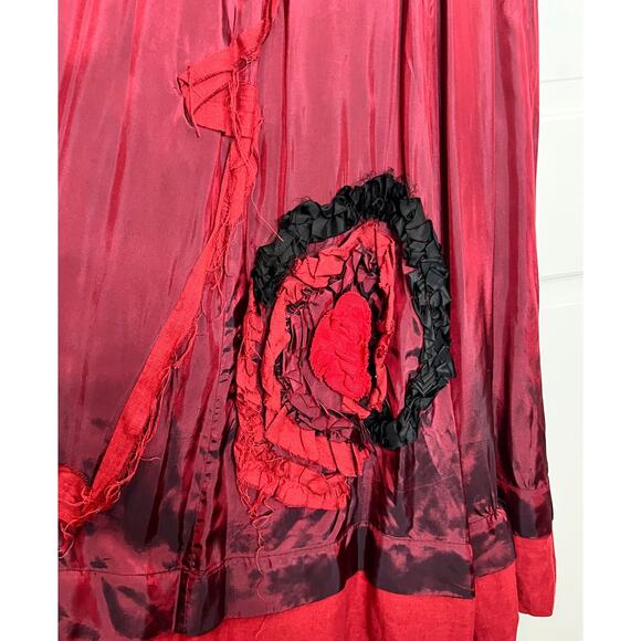 Ivan Grundahl Red Maxi Skirt, Size M - Picture 4 of 6